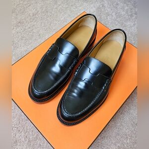 SOLD Hermes Our Loafers Black 36.5